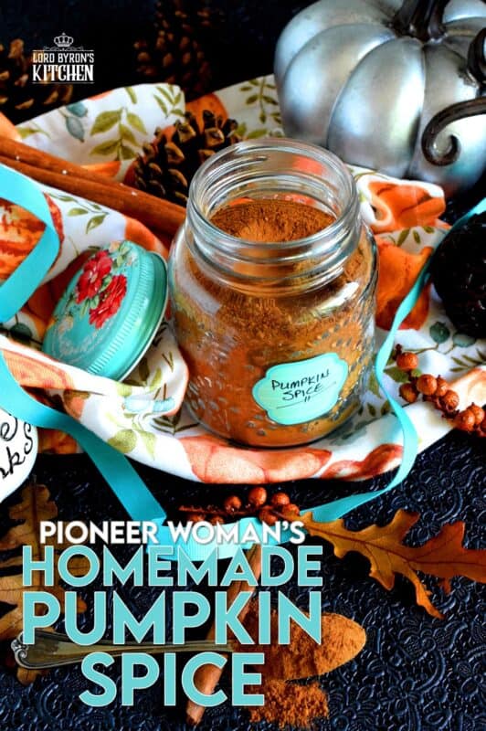 As soon as September comes around, I make an extra large batch of the Pioneer Woman's Homemade Pumpkin Spice blend. I've used it every year since I found it. It's the perfect blend for all of my fall baking! Make a big batch and start using it now and well into Christmas baking season as well! #pioneerwoman #pumpkinspice #pumpkin #spice #blend #homemade