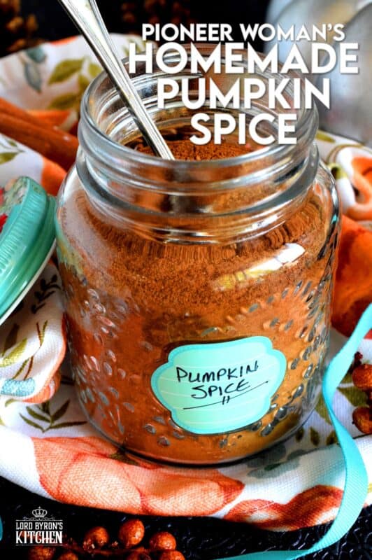 As soon as September comes around, I make an extra large batch of the Pioneer Woman's Homemade Pumpkin Spice blend. I've used it every year since I found it. It's the perfect blend for all of my fall baking! Make a big batch and start using it now and well into Christmas baking season as well! #pioneerwoman #pumpkinspice #pumpkin #spice #blend #homemade