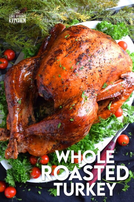 Roasting a whole turkey does not need to be complicated.  For a super moist and delicious turkey, you only need 5 ingredients and a little patience.  The secret to keeping a turkey from drying out in the oven is butter, and it's so easy! #turkey #roasted #basic #whole #how