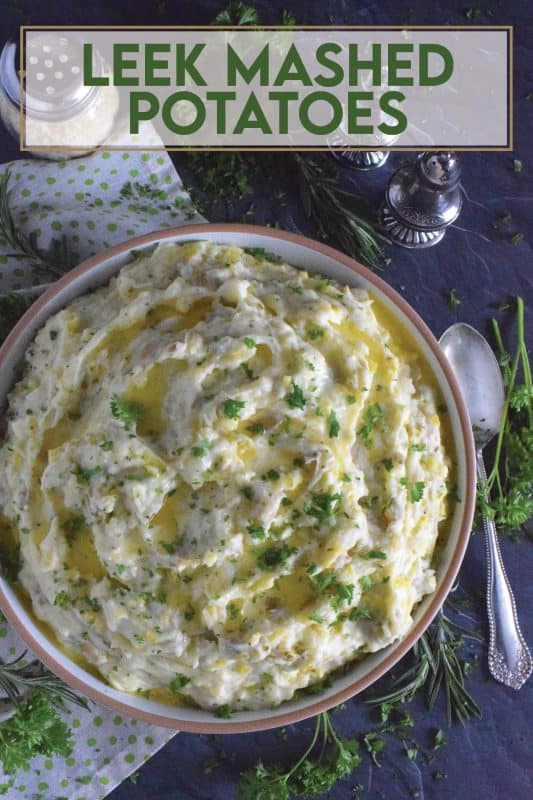 Mashed Potatoes are everyone’s favourite comfort food and side dish, which is what makes it the most common side dish in many homes and on many occasions. But, boring mashed potatoes are a thing of the past! Leek Mashed Potatoes are such a refreshing and welcome change! Made with garlic and leeks, these potatoes are a great side for almost any main! #mashedpotatoes #leek #potatoes #sides