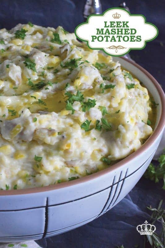 Mashed Potatoes are everyone’s favourite comfort food and side dish, which is what makes it the most common side dish in many homes and on many occasions. But, boring mashed potatoes are a thing of the past! Leek Mashed Potatoes are such a refreshing and welcome change! Made with garlic and leeks, these potatoes are a great side for almost any main! #mashedpotatoes #leek #potatoes #sides