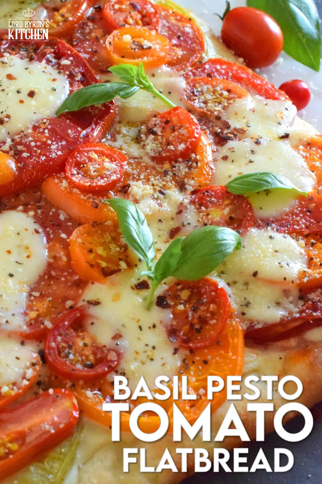 Basil Pesto Tomato Flatbread Lord Byron's Kitchen