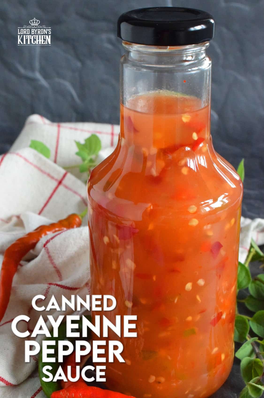 Canned Cayenne Pepper Sauce Lord Byron's Kitchen
