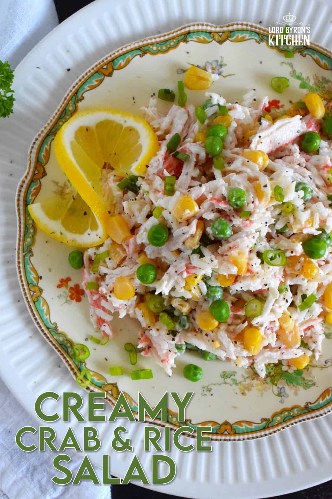 Creamy Crab and Rice Salad Lord Byron's Kitchen