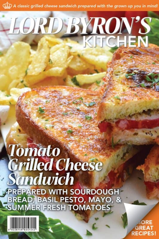 One of the most comforting and nostalgic childhood favourites is a grilled cheese sandwich paired with tomato soup. Nobody wants to eat soup in the summer, so my Tomato Grilled Cheese Sandwich is perfect! Summer fresh tomatoes and basil pesto are tucked into the sandwich to make the ultimate flavour combination!