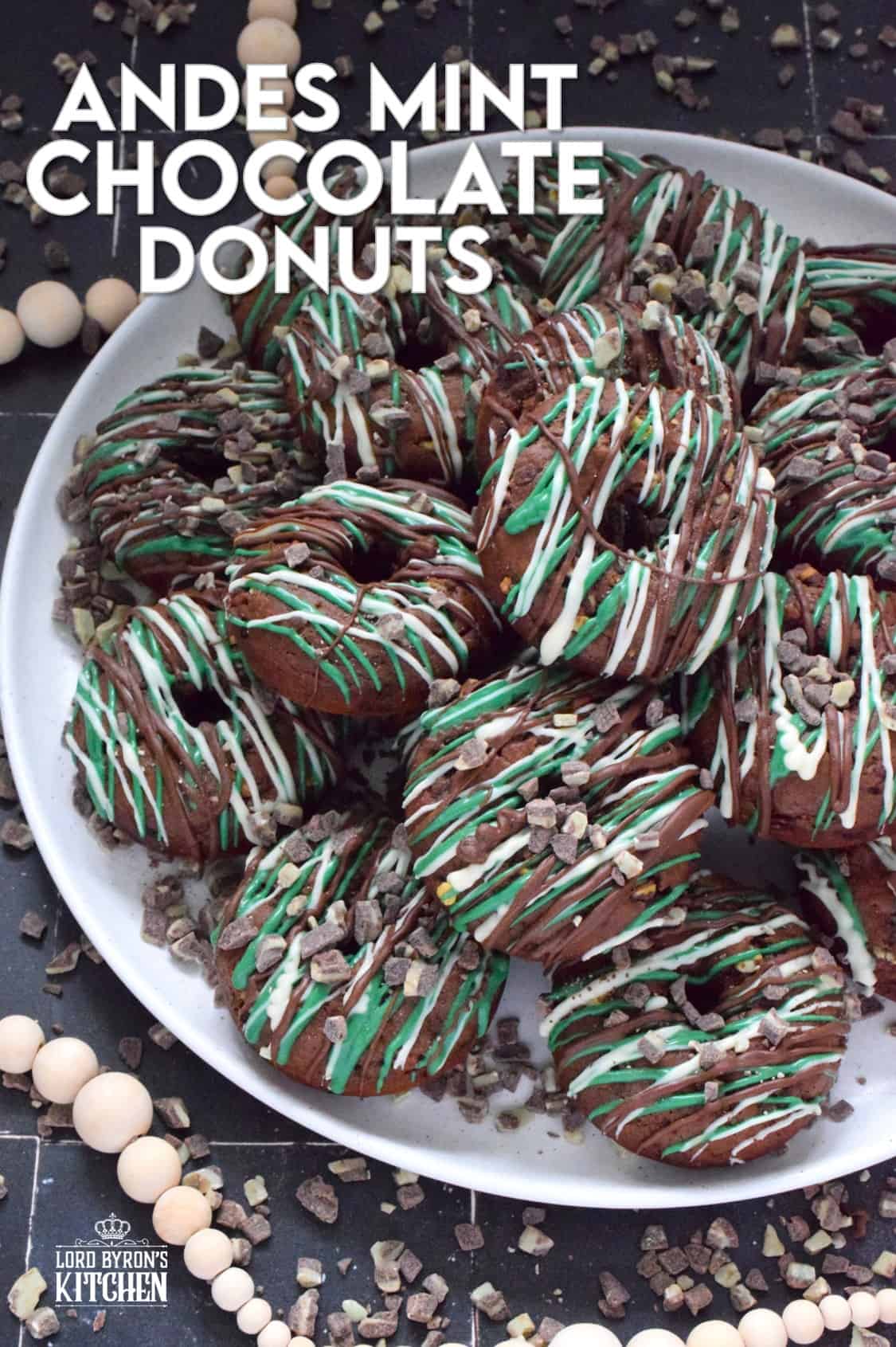 Andes Mint Chocolate Donuts - Lord Byron's Kitchen