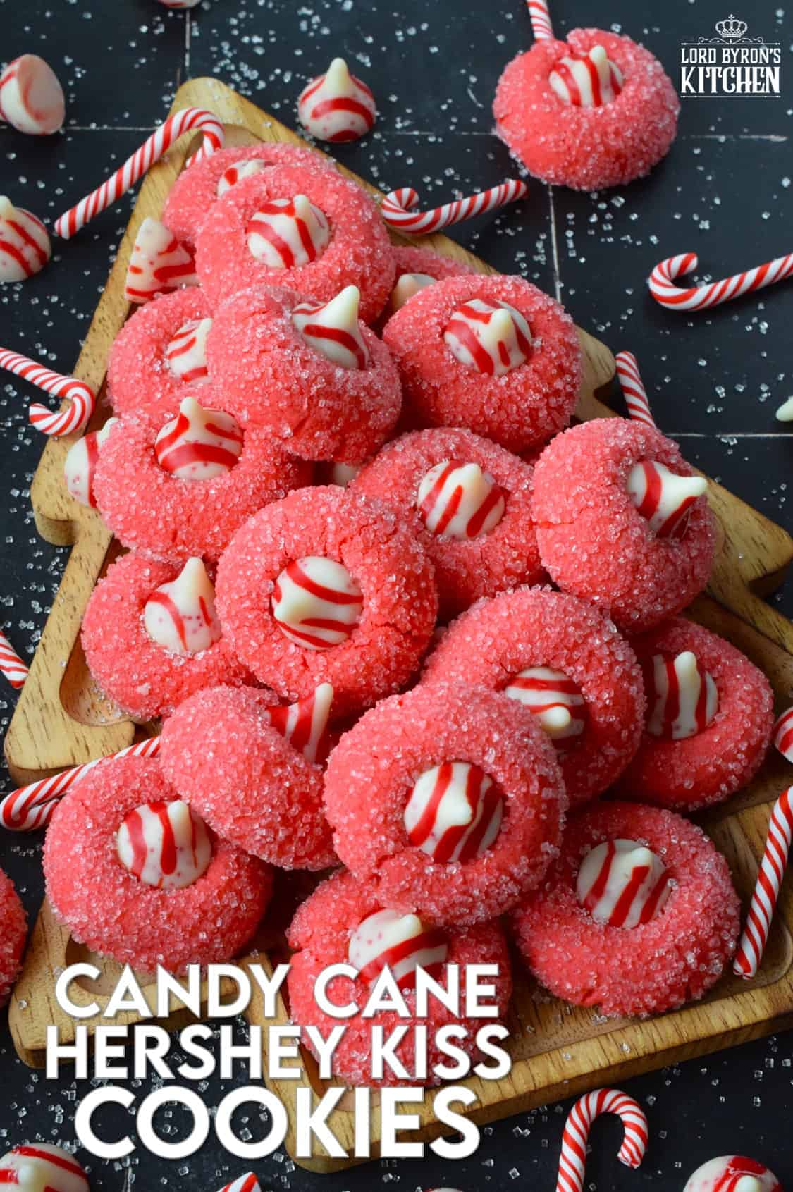 Candy Cane Hershey Kiss Cookies Lord Byron's Kitchen
