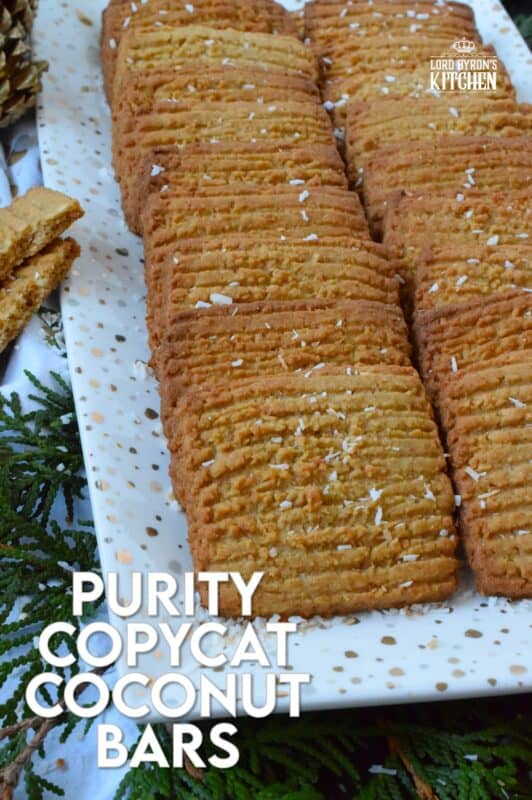 Being born and raised a Newfoundlander, I've had my fair share of Purity brand cookies and treats.  By far, the most delicious, and my personal favourite, are the coconut bars.  This Purity Copycat Coconut Bars recipe is for everyone who moved away from home and cannot easily find Purity products, and also, for those of us who think there should have been more than 10 of those coconut bars packed into the assorted biscuits package! #purity #copycat #coconut #cookies #newfoundland