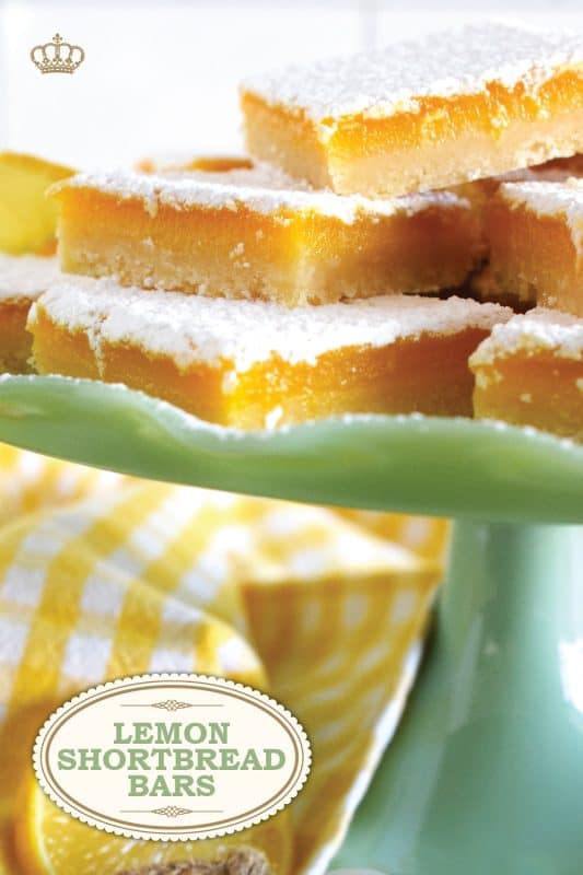 Pucker up! These Lemon Shortbread Bars are perfectly balanced with tartness from the lemons and sweetness from the sugar. The easy to prepare lemon filling is baked right on top of that homemade buttery shortbread crust. Perfect to serve at Easter brunch, a light and refreshing summer dessert, but so delicious you can whip up a batch of these for any occasion! #lemon #bars #shortbread #easter #squares