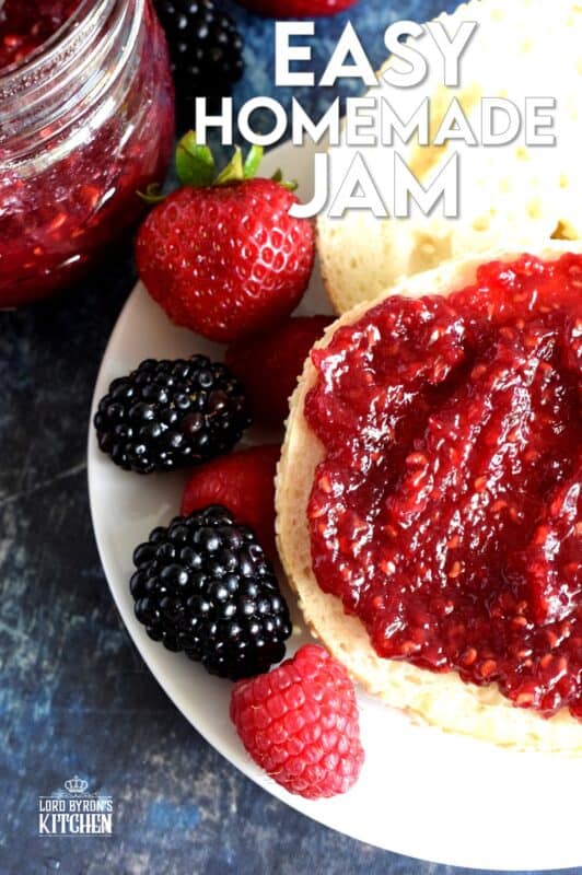 Preparing jam in small batches is the best way to go, and if you feel the same way, then my Easy Homemade Jam recipe is for you! All you need are three ingredients, a little patience, and a craving for delicious homemade jam! With jam this easy, you can stock your pantry all year round! #jam #easy #smallbatch #batch #homemade