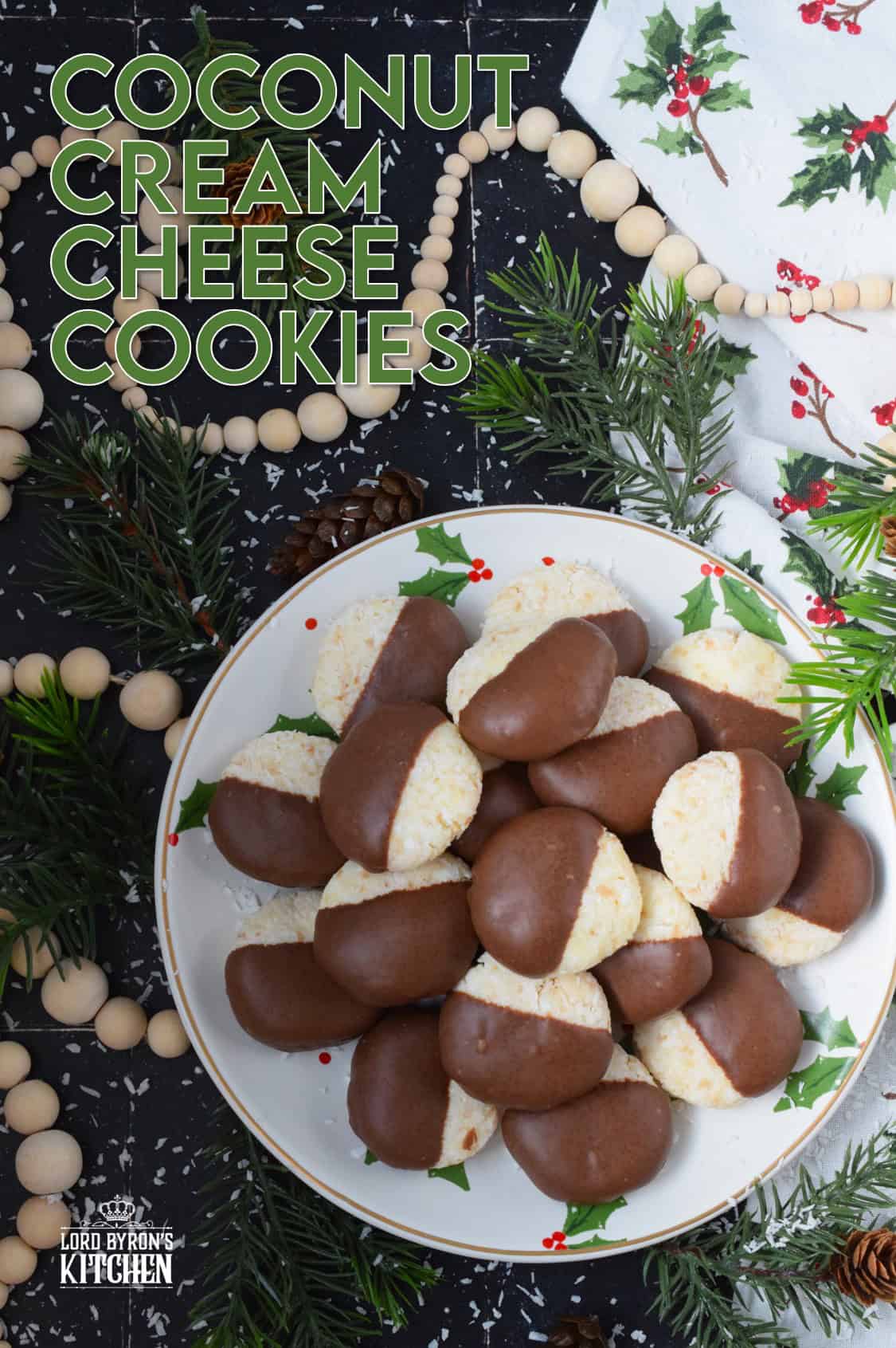 Coconut Cream Cheese Cookies - Lord Byron's Kitchen
