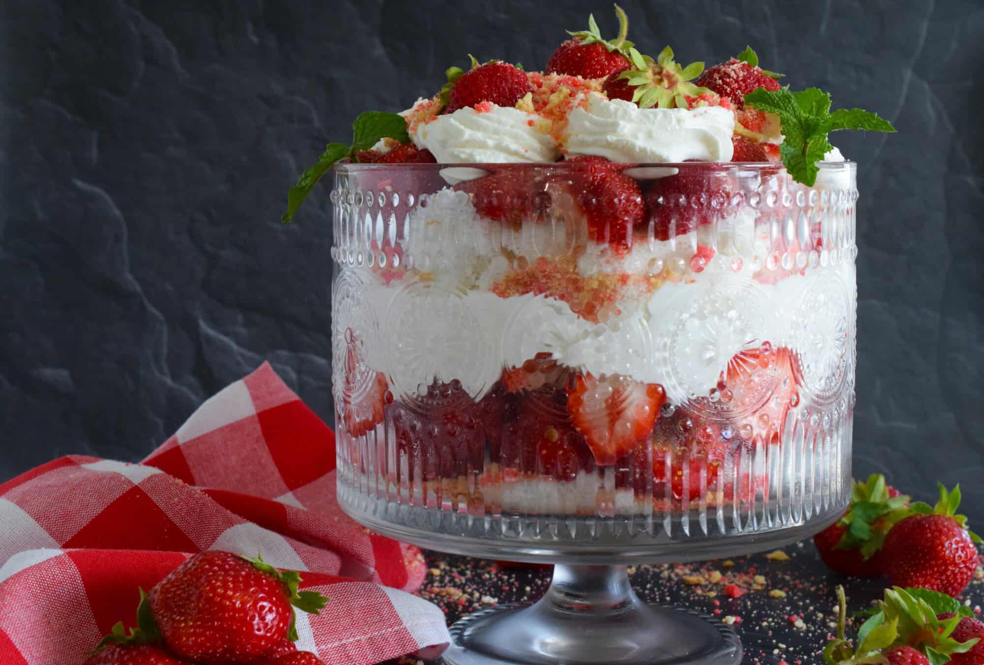 Strawberry Shortcake Trifle - Lord Byron's Kitchen