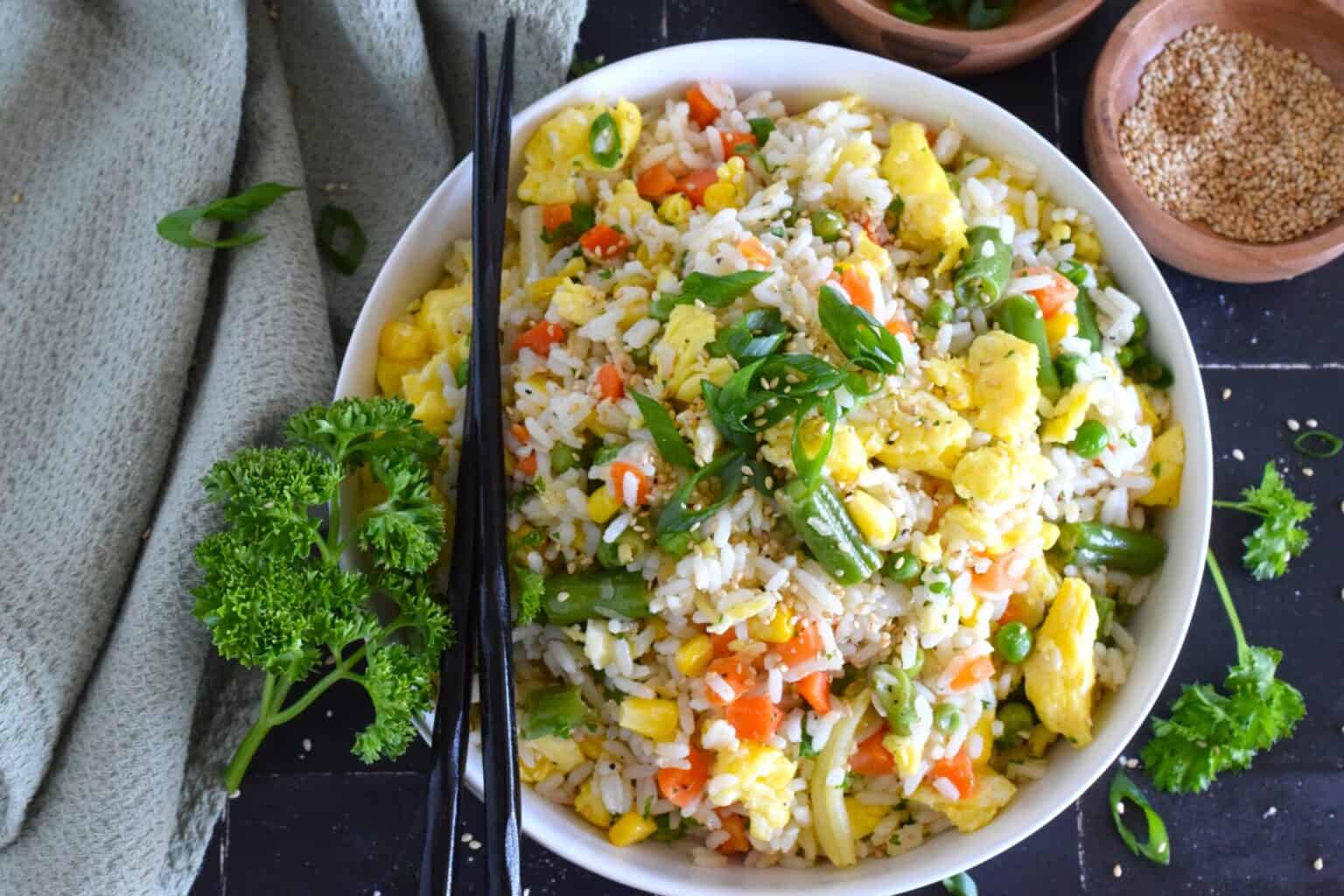 Vegetable and Egg Fried Rice - Lord Byron's Kitchen