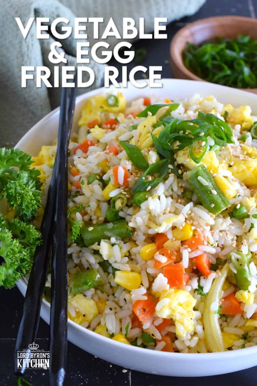 Vegetable and Egg Fried Rice - Lord Byron's Kitchen