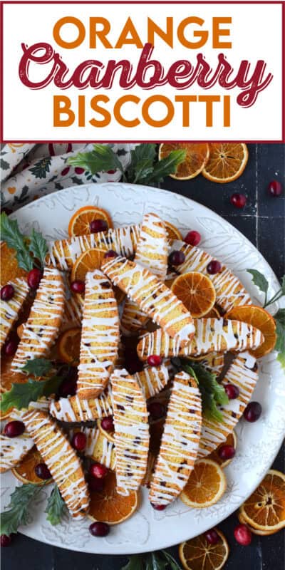 The combination of orange and cranberry isn't new, so it should come as no surprise that the two are showing up together in this Orange Cranberry Biscotti recipe. While the dried cranberries add moisture and texture to the dough, the orange zest and juice add flavour and scent. These biscotti are simply delicious! #biscotti #orange #zest #juice #dried #cranberry #cranberries
