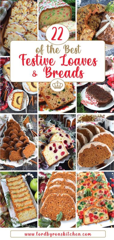 When it comes to baked holiday confections, breads and loaves are completely underrated! In most cases, they are easier than baking cakes, are the perfect size for gift-giving, and more importantly, they’re delicious! 22 of the Best Festive Loaves and Breads is a collection with at least one flavour combination to suit every taste or preference! #collection #breads #loaves #festive #christmas #holiday #loaf #bread #baking