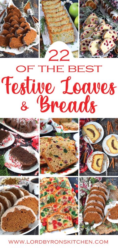 When it comes to baked holiday confections, breads and loaves are completely underrated! In most cases, they are easier than baking cakes, are the perfect size for gift-giving, and more importantly, they’re delicious! 22 of the Best Festive Loaves and Breads is a collection with at least one flavour combination to suit every taste or preference! #collection #breads #loaves #festive #christmas #holiday #loaf #bread #baking