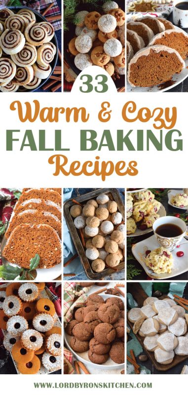 Cooler weather is upon us, so it's time to switch out your shorts and tees for jeans and sweaters. And, while you're at it, dust off your baking tins, because this list of 33 Warm and Cozy Fall Baking Recipes will absolutely make the cooler months more managable and dare I say, appreciated! #fall #baking #recipes #cozy #autumn #pumpkinspice