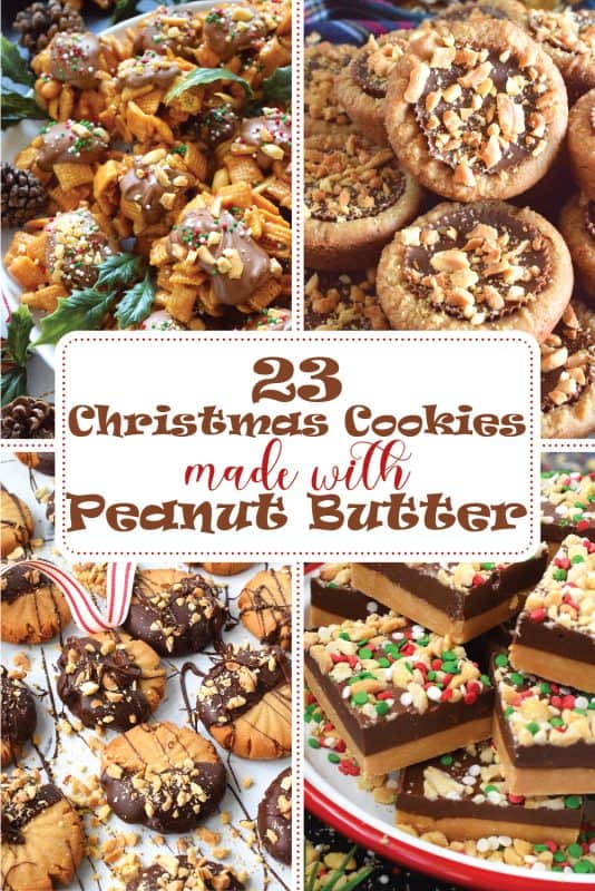 Christmas cookies made with peanut butter seem to be super popular; in fact, many classic holiday cookies have that one ingredient in common. Lord Byron's Kitchen is no stranger to incorporating peanut butter into holiday confections and to prove it, here are 23 of my personal favourite Christmas peanut butter recipes! #cookies #christmas #holiday #baking #peanutbutter