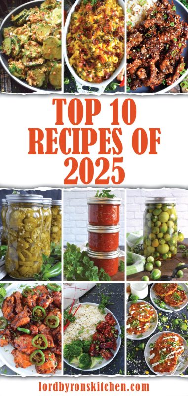 Happy New Year, Dear Reader!!! Welcome to my Top 10 Recipes of 2025 post. Year after year, I look forward to taking a look back at my most popular recipes. Some of them fall in the top ten for more than one year, and this year’s recipes are no different! #top10 #top #bestofthebest #bestrecipes #bestof2025