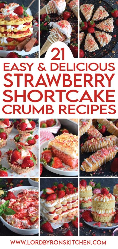 Valentine's Day is just a few days away which makes me crave these 21 Strawberry Shortcake Crumb Recipes even more than I normally do! With recipes like a quick homemade fudge, an easy to assemble parfait, or a layered stacked cake, these recipes will certainly appeal to everyone, not just your favourite Valentine! #strawberry #shortcake #crumbs #valentine #pink