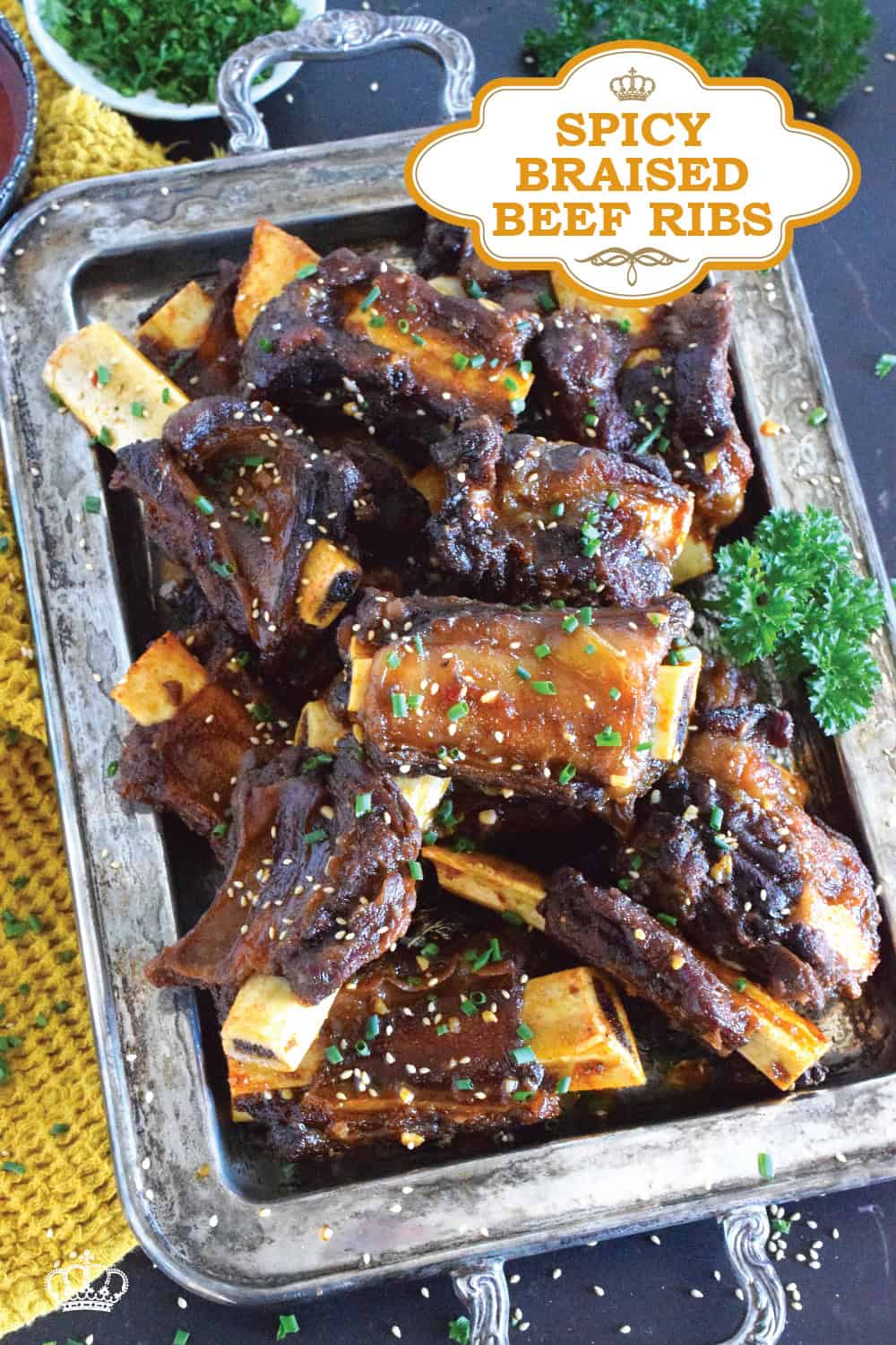Spicy Braised Beef Ribs - Lord Byron's Kitchen