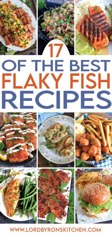 In our home, we prefer flaky fish over seafood that comes in a shell and in this collection you will find some of our absolute favourites! If you prefer cod, salmon, tilapia, etc., over shrimp, crab, and mussels, this list of 17 of the Best Flaky Fish Recipes is for you! #seafood #fish #salmon #tilapia #tuna #cod