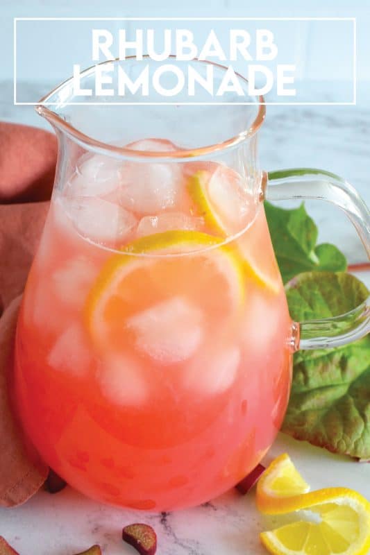 There’s nothing like the taste of perfectly sweet and tart flavour of homemade Rhubarb Lemonade on a hot summer day. Prepared with lots of freshly squeezed lemon juice and an easy-to-prepare rhubarb simple syrup, this drink is sure to quench your thirst and wake up your senses! #lemonade #rhubarb #homemade