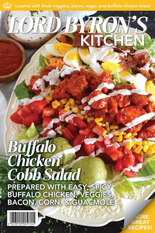 Some salads are light and leave you still hungry, and some salads, like this Buffalo Chicken Cobb Salad, are the complete opposite. Hearty, filling, delicious, and not even close to being just another boring salad, this one is a meal all on its own. Move over side salad; there’s no room for you at this table! #buffalo #chicken #cobb #cobbsalad #buffalochicken