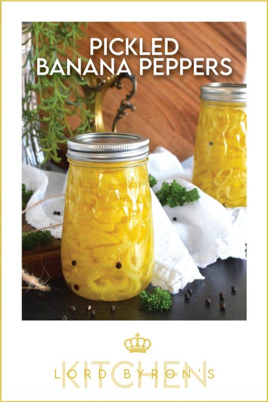 A very popular sandwich, sub, and pizza topping, Pickled Banana Peppers are very easy to make at home! No canning equipment or knowledge is needed here. These pepper rings are considered a quick pickle recipe. With so many ways to use these peppers, you might be making several jars of these this summer! #pickled #banana #peppers #pepperrings #quickpickle