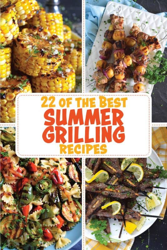 There is really nothing that can beat the taste of really delicious grilled food on a hot summer day. Here, I've assembled 22 of the Best Summer Grilling Recipes for you. This collection includes beef, chicken, pork, seafood, and even a grilled tofu recipe! There are also lots of grilled sides to choose from as well! #summer #grilled #grilling #recipes #sides #bbq #grill