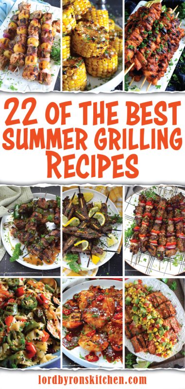There is really nothing that can beat the taste of really delicious grilled food on a hot summer day. Here, I've assembled 22 of the Best Summer Grilling Recipes for you. This collection includes beef, chicken, pork, seafood, and even a grilled tofu recipe! There are also lots of grilled sides to choose from as well! #summer #grilled #grilling #recipes #sides #bbq #grill