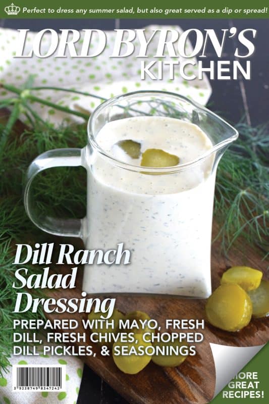 If you love a thick and flavourful salad dressing or dip with a strong dill influence, this Dill Ranch Salad Dressing is just the thing you need! Not only is this dressing easy to make, it’s delicious, and makes good use of ingredients you already have in your fridge and in your spice rack and too! #salad #dressing #sauce #dill #ranch