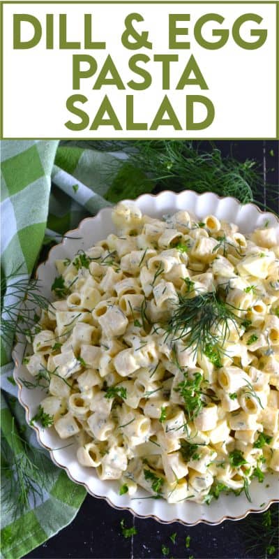 The simplicity of a Dill and Egg Pasta Salad is what makes it so delicious and appealing to the masses. You can buy ready-made pasta salads from any grocer, but why would you when you can make them so much better at home? Plus, you get to control the amount of preservatives too! #dill #dillpickle #pasta #pastasalad