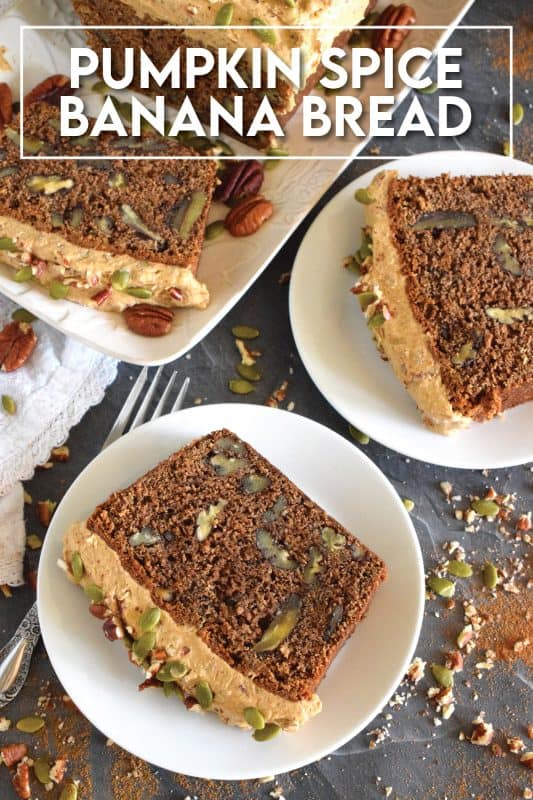 This has to be the easiest Pumpkin Spice Banana Bread to make! With just one bowl and a spatula, you too can whip up this delicious treat. It’s a no-fuss, no-mess recipe with all of the flavour and richness you’d expect from a homemade banana loaf loaded with pumpkin spice flavour! #pumpkinspice #bananabread #pumpkin