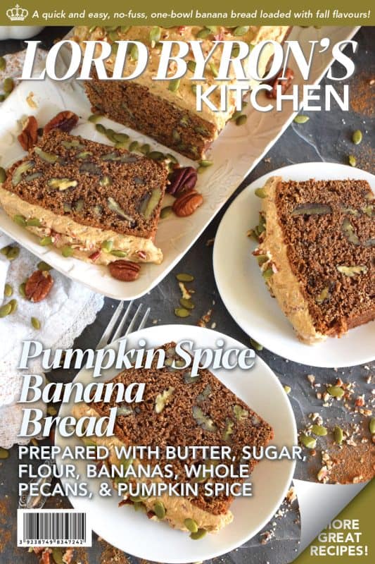 This has to be the easiest Pumpkin Spice Banana Bread to make! With just one bowl and a spatula, you too can whip up this delicious treat. It’s a no-fuss, no-mess recipe with all of the flavour and richness you’d expect from a homemade banana loaf loaded with pumpkin spice flavour! #pumpkinspice #bananabread #pumpkin