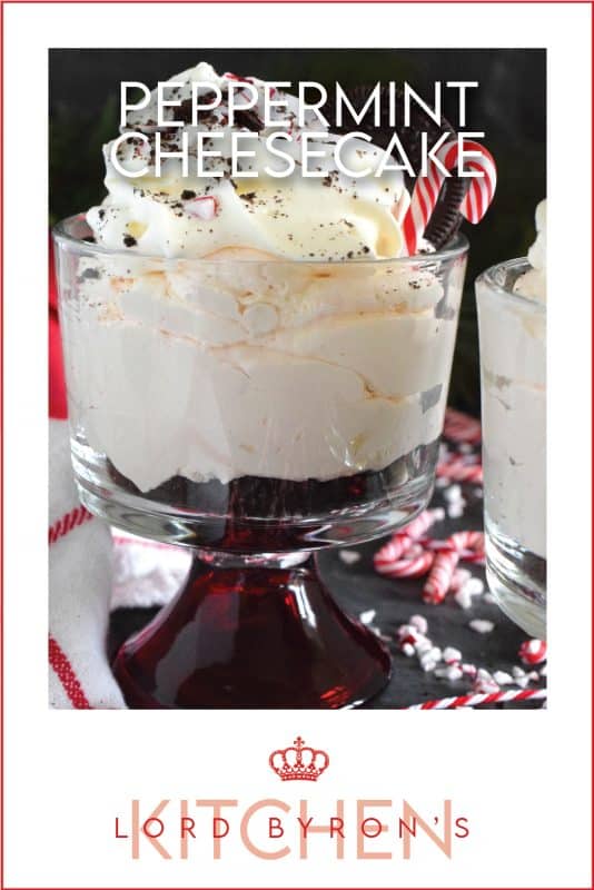 No-Bake Peppermint Cheesecake is a darlingly delectable treat fit for any occasion, but it just might be better suited for Christmas when candy canes are readily available and easy to source! If you’re hosting a dinner party this holiday season, this dessert can be prepared a day in advance, freeing up your valuable time! #peppermint #nobake #cheesecake #candycanes #oreos